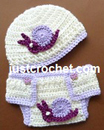 Beanie Hat and Nappy Cover USA