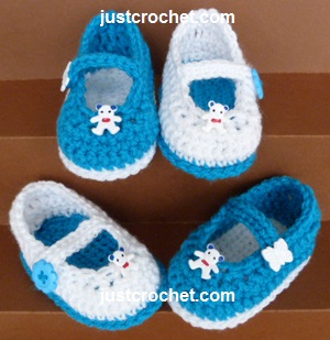 baby crochet pattern mary-jane-shoes usa